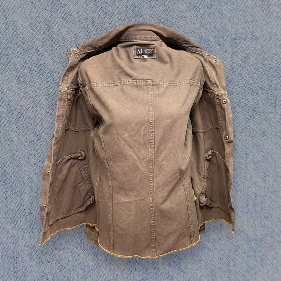 Armani Jeans Men’s Gray Denim Jacket – Made in Italy, Medium - Picture 3 of 7